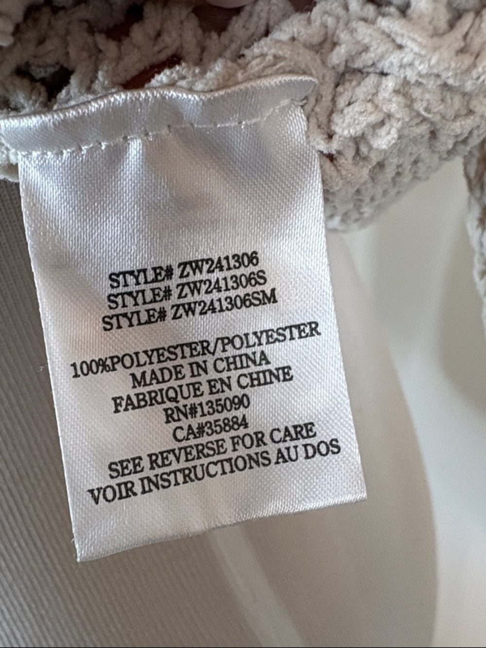 Z Supply Neutral Open-Knit Crewneck Sweater | XS - Picture 7 of 8
